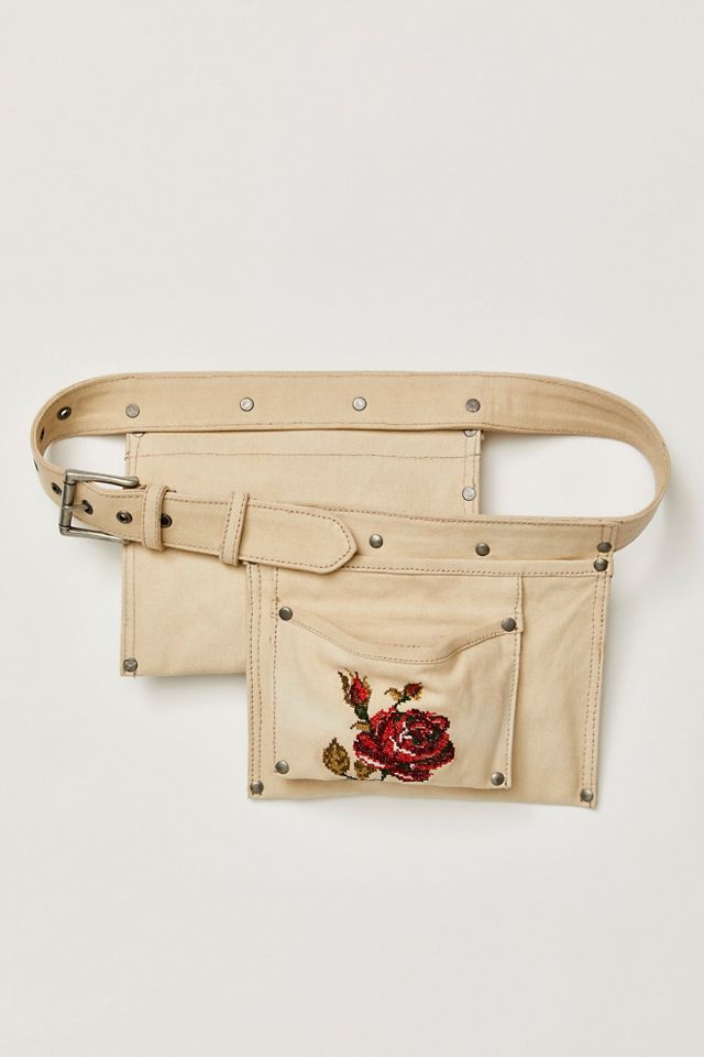 Cabbage Rose Pocket Belt #1