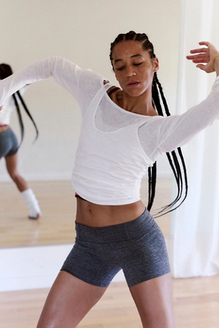 Outer Edge Layer Top by FP Movement at Free People, White, S