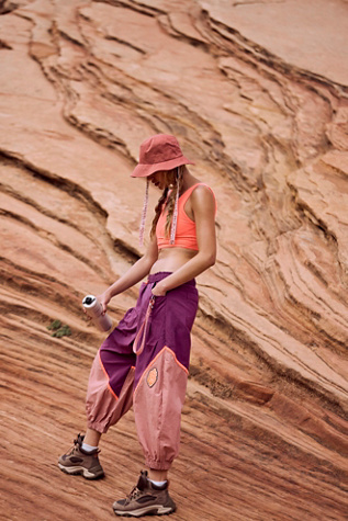 Freeflow Pants by FP Movement at Free People, Deep Mulberry Combo, S