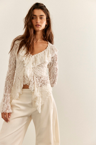 Laney Cardi by Free People in White, Size: L