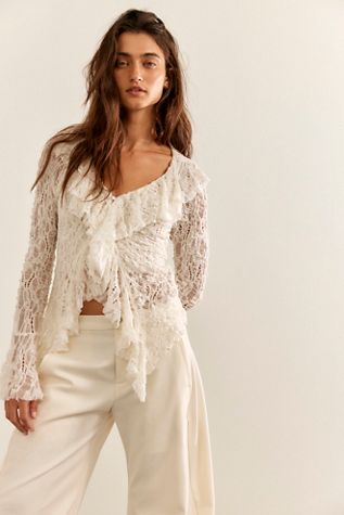 herlipto ❤︎ Lace-up Knit tops Goldie Knit Top | Free People