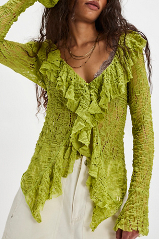 Laney Cardi by Free People in Yellow, Size: S