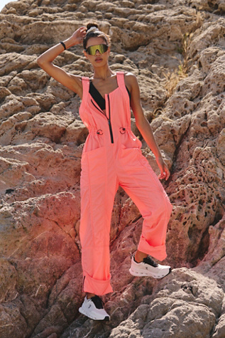 Uphill Onesie by FP Movement at Free People, Neon Coral, S