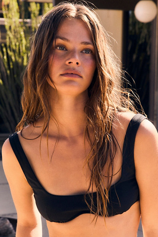 Montce Kai Bikini Top by Montce Swim at Free People in Black, Size: M