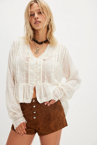 Elodie Blouse by Free People in White, Size: XL