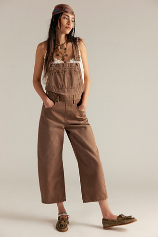 We The Free Deep Trance Overalls at Free People in Brown, Size: L