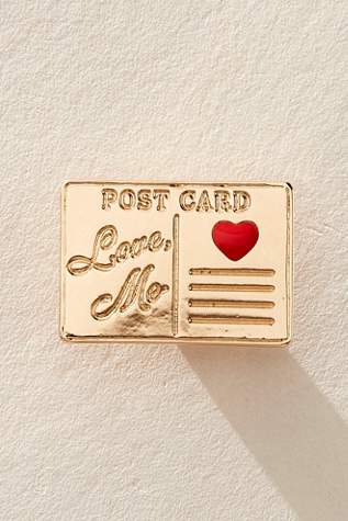 Postcard Pin at Free People in Red