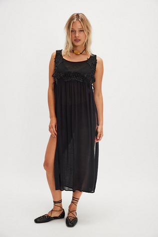 Pacha Maxi Top by Free People in Black, Size: S