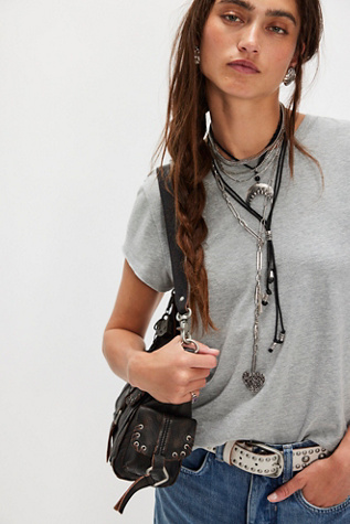 Rider Layer Necklace by Free People in Black