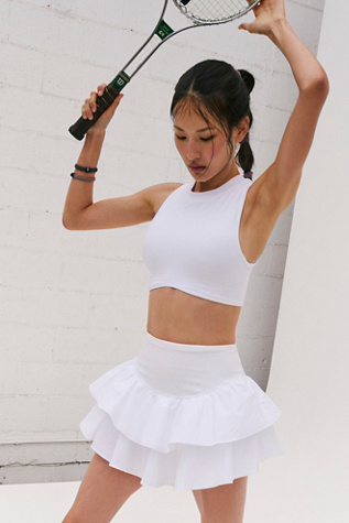 Jupe-short Field Day par FP Movement en Blanc, pour femme chez Free People