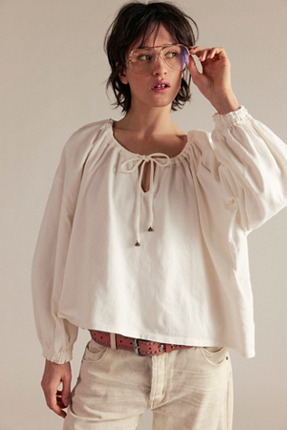 We The Free Lunar Tee at Free People in White, Size: L