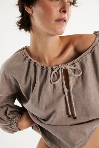 We The Free Lunar Tee at Free People in Tan, Size: M