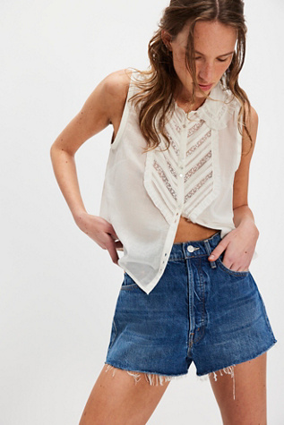 MOTHER The Tune Up Short Fray Shorts