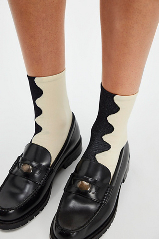 Gemini Crew Socks by Hansel From Basel at Free People in Black