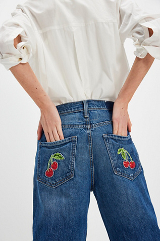 MOTHER The Dodger Ankle Embellished Jeans
