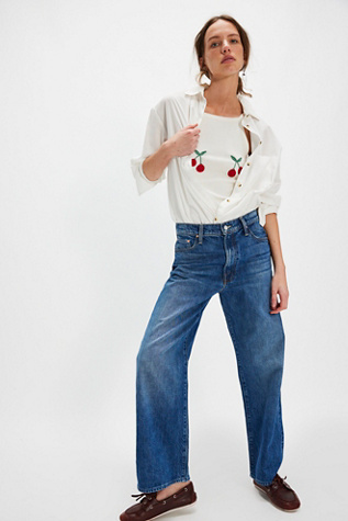 MOTHER The Dodger Ankle Embellished Jeans