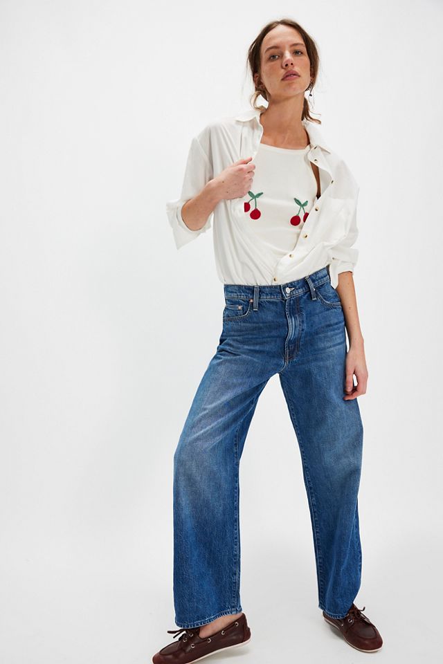 デニム・ジーパン MOTHER 'The Dodger Ankle' jeans The Dodger Ankle - Green Thumb | MOTHER DENIM