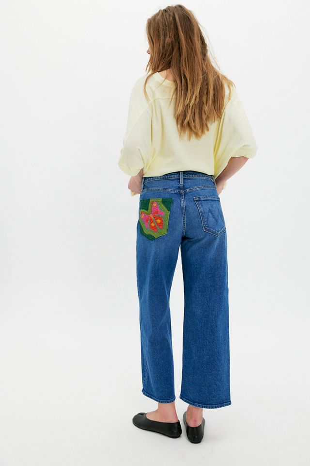 MOTHER The Dodger Ankle Embellished Jeans #1