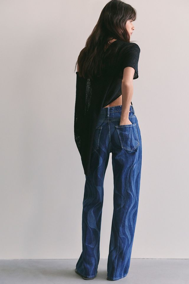 MOTHER The Lasso Sneak Printed Jeans #2
