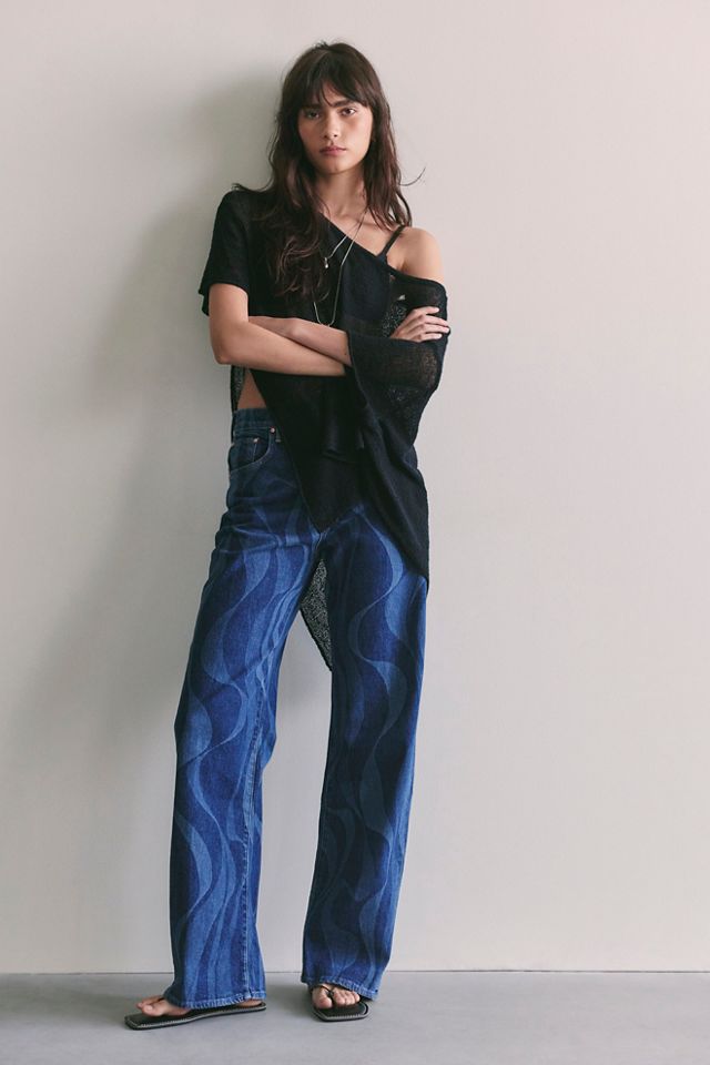 MOTHER The Lasso Sneak Printed Jeans #3