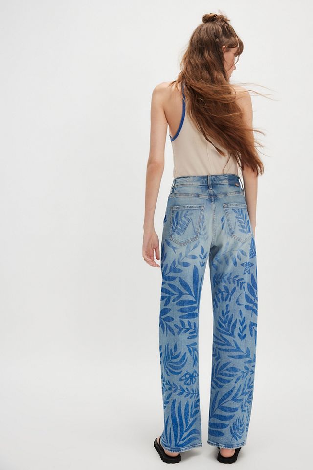 MOTHER The Lasso Sneak Printed Jeans #1
