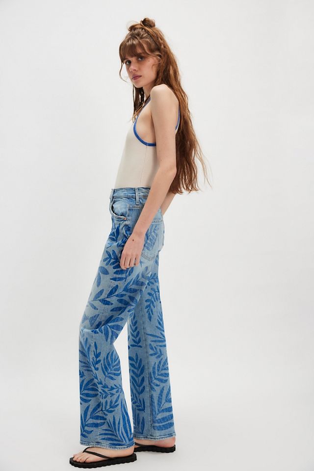MOTHER The Lasso Sneak Printed Jeans #2
