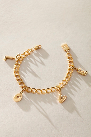 Miranda Frye Love Charm Bracelets at Free People in Gold