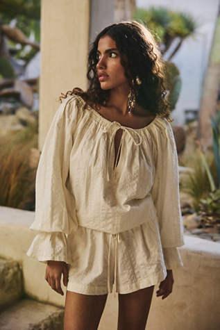 Combinaison Estrella par free-est en Lait De Coco, pour femme taille: XS chez Free People
