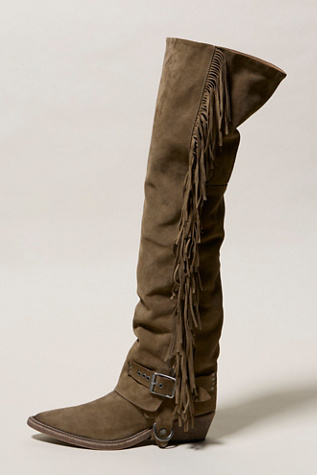 We The Free Alyse Convertible Over-The-Knee Boots at Free People in Grey, Size: US 8
