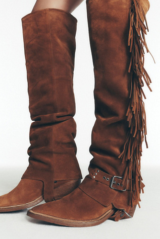 We The Free Alyse Convertible Over The Knee Boots at Free People in Tan, Size: US 8.5