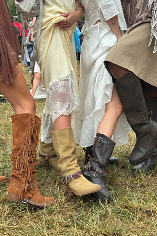 We The Free Alyse Convertible Over The Knee Boots at Free People in Tan, Size: US 7.5