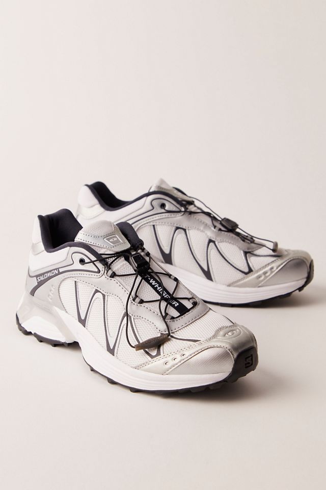 【送料&関税込】Salomon xt-whisper White Sneakers With Print Salomon xt-whisper White Sneakers With Printed Logo On The