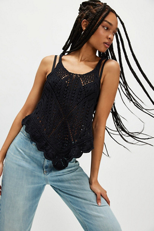 Débardeur Sea Song par Free People en Noir, pour femme