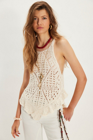 Sea Song Tank Top at Free People in White, Size: S