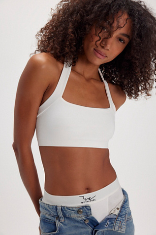 Margot Seamless Halter By Intimately At Free People In Ivory, Size: M/L