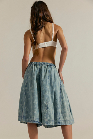 We The Free Distant Lover Printed Culottes