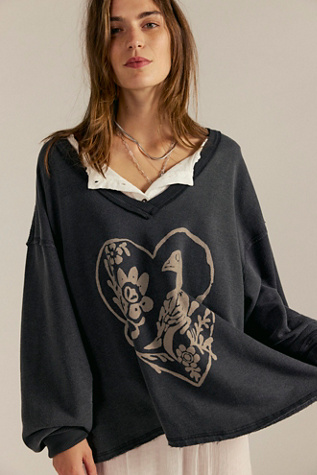 We The Free Venice V-Neck Graphic Sweatshirt