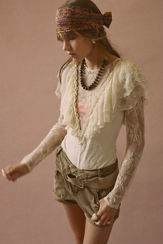 We The Free Stevie Cuffed Shorts at Free People in Tan, Size: US 4