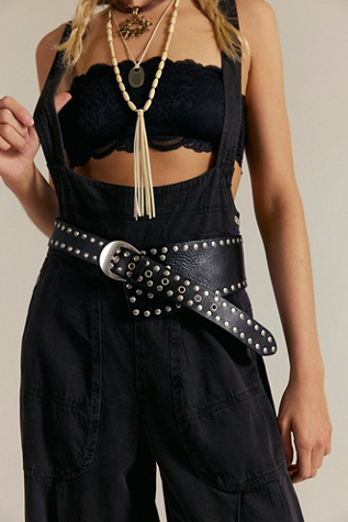 Jagger Hip Belt by Free People in Black, Size: S-M/P-M