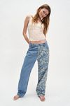Fanfare Daisy Embroidery Jeans