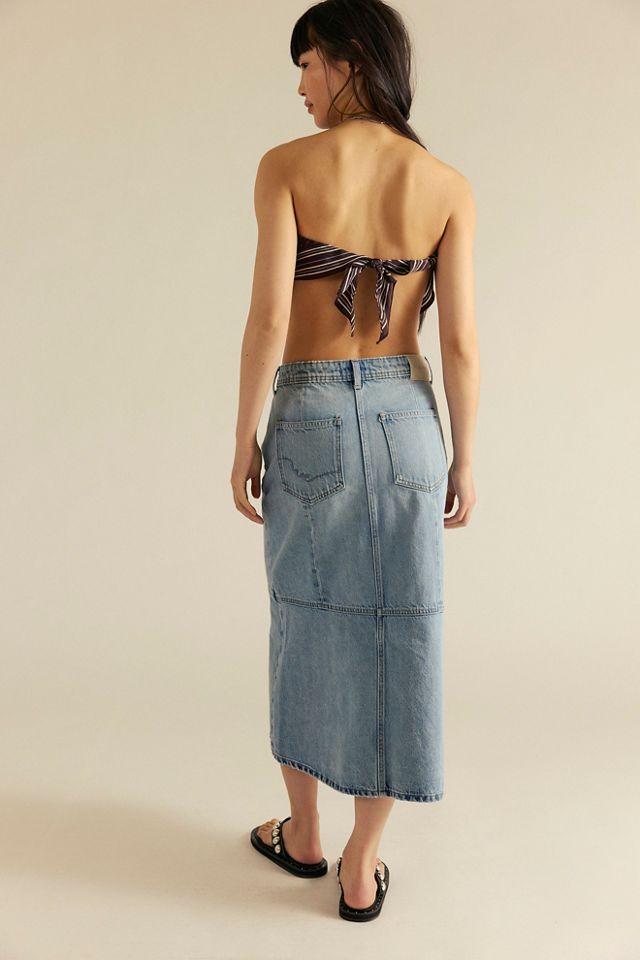 We The Free Midas Denim Midi Skirt #1