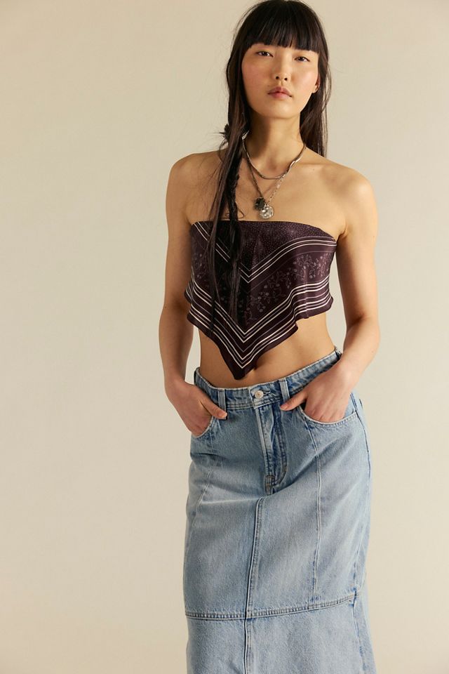 We The Free Midas Denim Midi Skirt #2
