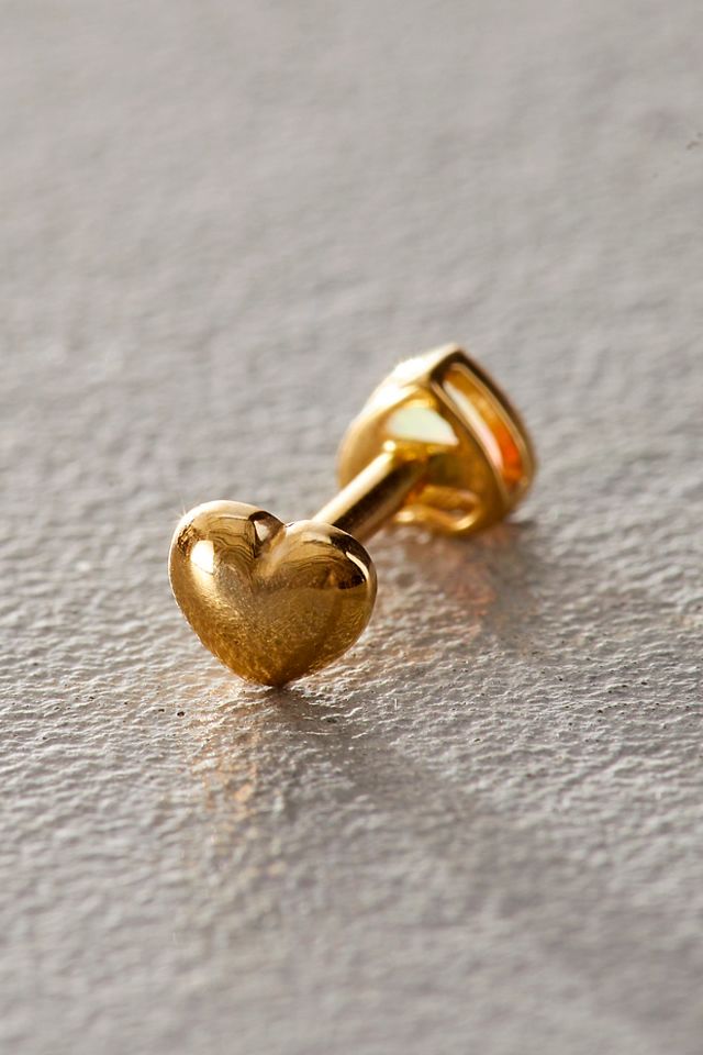 Pamela Love Bezel Heart Stud Earring #1