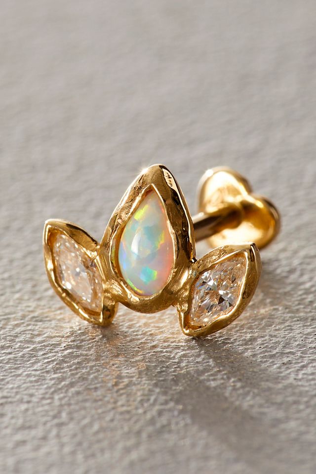 Pamela Love Marquise Pear Stud #1