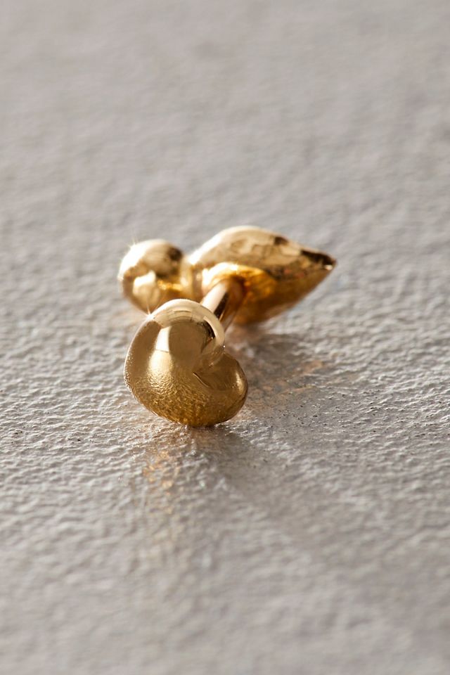 Pamela Love Bezel Pear Stud #1