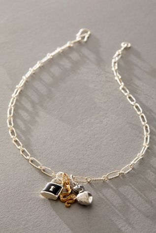 【2plan】23FW★ [MADE] 039 Twisted square necklace Sterling Silver Twisted Square & Oval Micro Pave CZ Necklace
