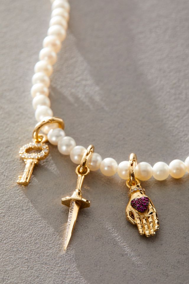 Pamela Love Pearl Charm Necklace #1