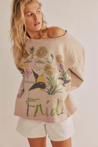 Magnolia Pearl Frida Sweatshirt At Free People In Azalae