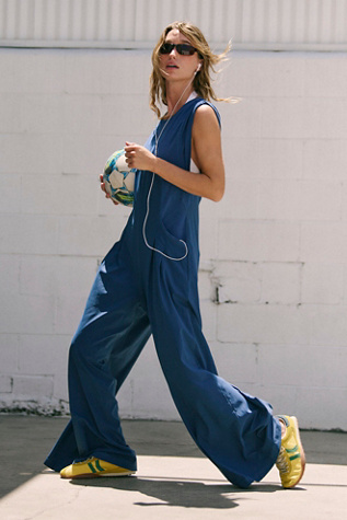 U Back Onesie by FP Movement at Free People in Blue Indigo, Size: Medium