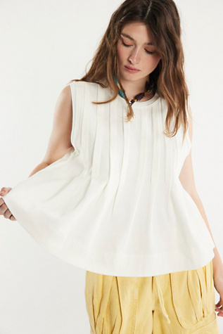 We The Free Deja Tank Top at Free People in White, Size: S